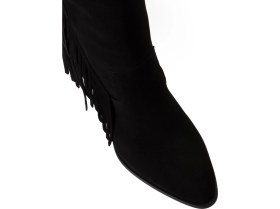 Resim Deery Hakiki Süet Siyah Western Püsküllü Kadın Bot - E4467ZSYHC01 