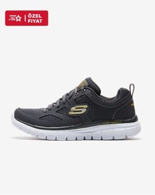 Resim Skechers Lite - Weight Qtr Overlay W/Two Erkek Gri Spor Ayakkabı 52635 Char 