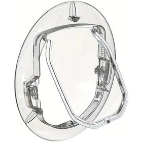 Resim Willowhaven 1 Adet Ultra Berrak Polikarbonat Kedi Kapısı 20 Lb Kilitli Dayanıklı Cam Kapı Pencereler İçin 