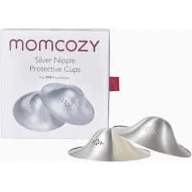 Resim Momcozy 999 Saf Gümüş Göğüs Ucu Koruyucu 
