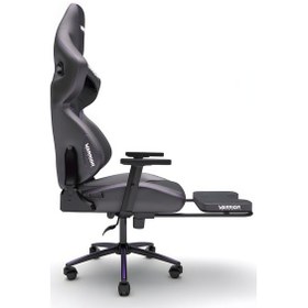Resim Warrior Kratos Oyuncu Koltuğu - Antrasit - Ayak Uzatmalı Profesyonel Bilgisayar Sandalyesi 