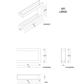 Resim Korflame Epi 160 Cm Bacasız Şömine Duvar Tipi Dumansız Rehome 