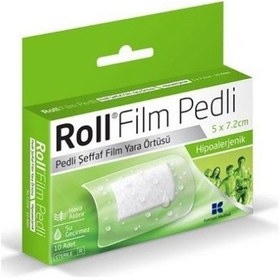 Resim Roll Film Pedli 5X7.2 Cm 10Lu Steril Pedli Film Yara Örtüsü Su Ge 