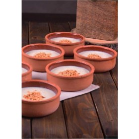 Resim 6'lı Toprak Güveç ve Sütlaç Kabı Seti, Kahverengi, Dayanıklı ve Şık Tasarım 