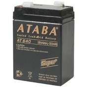 Resim Ataba At-640 6V-4Ah Normal Işıldak Aküsü 