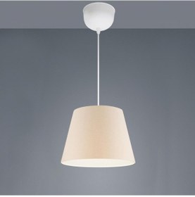 Resim Sofia Konik Tavan Sarkıt Krem Kumaş Hol Çocuk Odası Oturnma Odası Cafe Avize Krem 