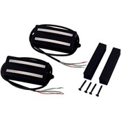 Resim Çift Sıcak Raylı Humbucker Manyetikler Elektro Gitar Manyetik Humbucker, Siyah 