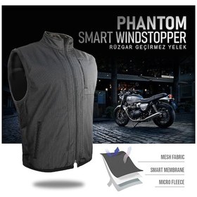Resim The Biker Jeans Phantom Smart Windstopper Rüzgar Geçirmez Yelek 