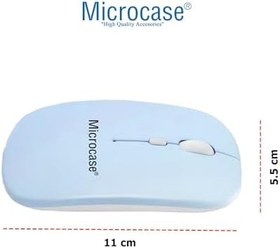 Resim Microcase Apple iPad Pro 11 2024 Uyumlu Tablet Çanta+Türkçe Bluetooth Klavye +Mouse+ Standı - Mavi AL4384 