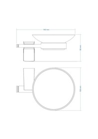 Resim Deppot F-1 Mat Siyah Sabunluk A.1703.s 