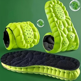 Resim 1 Çift Spor Bellek Süngeri Tabanlık - Nefes Alabilen, Rahat ve Yumuşak, Artan Ter Emilimi İçin Havalandırma Delikleri ile, Çoklu Renklerde Mevcut, Sneaker ve Spor Ayakkabılar İçin İdeal, Nefes Alabilen Tabanlık | Canlı Tabanlık Tasarımı | Dayanıklı Tabanlık Malzemesi, Ayakkabı İçin Tabanlık 