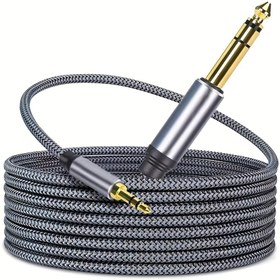 Resim 6.5 To 3.5 Ses Hattı Mobil Telefon Hoparlörü Amplifikatörü Üfleme Borusu Ses Uzatma Hattı Ses Uzatma Hattı Universal 