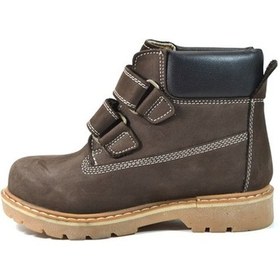 Resim Minno Kids Yağlı Deri Kahverengi Cırtlı Ortopedik Erkek Çocuk Bot (520273590) Kahverengi 