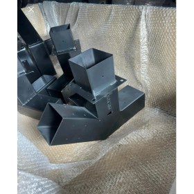Resim Rwl Kamelya Pergola Bağlantı Seti 10 Parça Metal Braket 2.5 mm Kalınlık Dayanıklı Çelik Malzeme 
