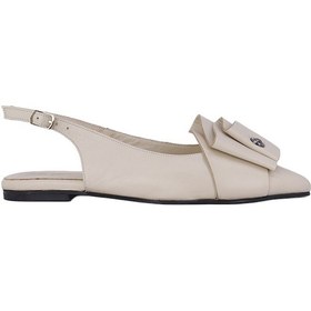 Resim Disparita 251007d Hakiki Deri Kadın Babet Ayakkabı Bej 