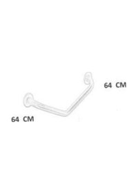 Resim Monavit Engelli Paslanmaz Açılı Tutunma Barı Ø19 Banyo Küvet Tuva Krom 