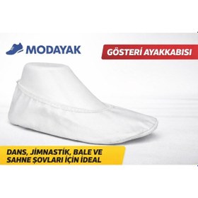 Resim Beyaz Pisi Pisi Babet, 23 Nisan 19 Mayıs 29 Ekim Dans Ve Gösteri Ayakkabısı Pisipisi Beyaz 