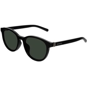 Resim Gucci Gg 1674sk 001 54 Unisex Oval Siyah Kemik Güneş Gözlüğü Siyah 