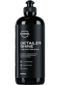 Resim Nasiol DetailerShine Araç Trim ve Lastik Parlatıcı 500 ML Araç Lastik Trim Tampon Bakımı 