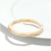 Resim Fishsheep Bohemia Akrilik Geometrik Bileklik Kadınlar İçin Boho Reçine Bilezik 2025 Tasarım Altın-renk 