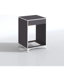 Resim Kenzlife ankastre modülü kabini lantanyum gri fırın ocak dolabı sabit tabla ayaklı 