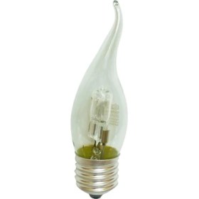 Resim Pause 5'Li Paket 28 Watt Buji Ucu Kıvrık Halojen Ampul Sarı Işık 370 Lumen 