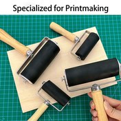 Resim Sanat Kauçuk Fırça Mürekkep Rulosu - Ahşap Saplı Baskı Aracı için 10.01 cm, Ahşap Oyma, Kauçuk Damgalar ve Sanat El Sanatları 