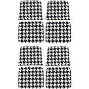 Resim Knsz minder seti 4 lü mazlum kono kumaş oturma ve sırt tel sandalyesi minderi bir arada 