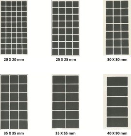 Resim Zemin Koruyucu, Keçe Seti, Siyah, 6 Parça 