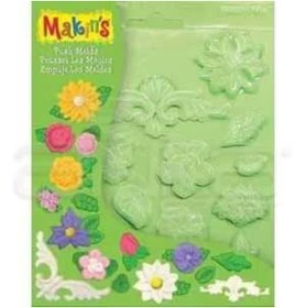 Resim Makins Makin's Clay Push Mold Şekilleme Kalıbı Çiçekler Kod:39005 