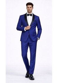 Resim Fabio Cassel Erkek Damatlık Slim Fit Takım Elbise Lacivert 