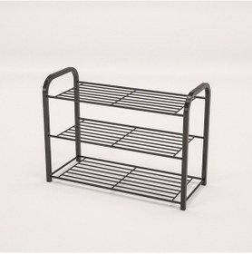 Resim Retohome Metal 3 Katli Ayakkabilik Ve Çok Amaçli Raf 2320 Siyah 