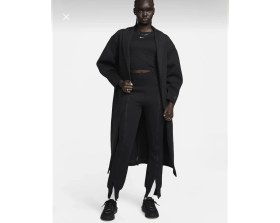 Resim Nike Sportswear Tech Fleece Oversize Bol Kalıp Siyah Kadın Uzun Ceket/hırka FQ2602-010 