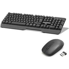 Resim Kablosuz Klavye Ve Mouse Seti - Siyah Hd844 