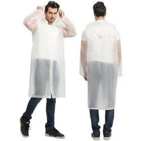 Resim Tezzgelsin Erkek Rüzgar Geçirmez Kapüşonlu Yağmurluk Beyaz 