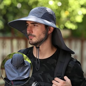 Resim Uniseks Geniş Kenarlı Güneş Şapkası - Yumuşak Nefes Alabilen %100 Polyester, Hafif ve Dayanıklı, Doğa Yürüyüşü, Balık Tutma, Bisiklet için - İlkbahar Yaz İçin Siyah Açık Hava Güneş Koruyucu | Uniseks Güneş Şapkası | Dayanıklı Baş Aksesuarları, Kamp Malzemeleri 