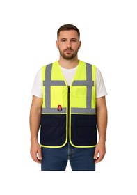 Resim Abisko Executive Reflektörlü İş Güvenliği Yeleği F.sarı-lacivert 