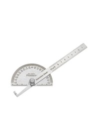 Resim Yifomall Paslanmaz Çelik Hassas Açı Ve Uzunluk Ölçme Cetveli - 10 Cm/14.5 Cm 