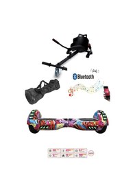 Resim Elektrikli Kaykay Scooter Akıllı Denge Hoverboard + Hoverkart + Çanta Full Ledli Extrem Paket D16 