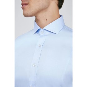 Resim D'S Damat Ds Damat Slim Fit Mavi Düz Gömlek 4HE02DY05067M 