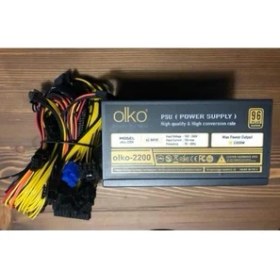 Resim Olko MK-2200SP 2200W 96+ Platınum 16XPCIE (6+2pin) Mınıng Çoklu Power Supply 
