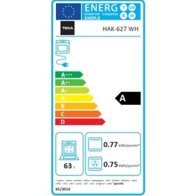 Resim Teka Hak 627 Wh 65 Lt. Beyaz Ankastre Fırın 