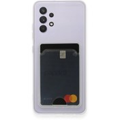 Resim HappyCase Samsung Galaxy A32 Kılıf Kart Şeffaf Silikon - Şeffaf 