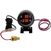 Resim Skycity Araba Sıcaklık-voltaj Dijital Göstergesi 12v/24v - Kırmızı, Titreşim Dayanıklı, Kolay Kurulum, Alarm Özelliği 