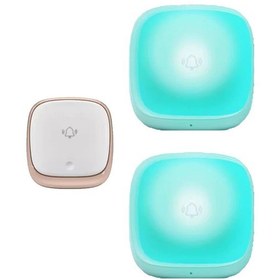 Resim Kablosuz Kapı Zili Seti Ip44 Su Geçirmez, 2 Alıcı, 38 Melodi, Kolay Montaj, 433mhz 