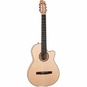 Resim La Patrie Arena Flame Maple CW Crescent II Elektro Klasik Gitar 