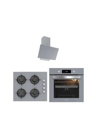 Resim Silverline BO65E4S01 - CS5349S01 - 3481 Gri Cam Ankastre Set 