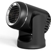Resim Honmex 12v 130w Araba Isıtıcı Soğutucu: 360 Döner, Hava Temizleme, Buhar Giderici, Aşırı Isı Korumalı, Sessiz Siyah Absp Malzeme 