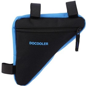 Resim Docooler Üçgen Bisiklet Ön Sele Boru Çerçeve Kılıfı Açık Çanta Siyah - Mavi 