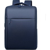 Resim Span Backpack Trend 15.6 Laptop Notebook Bilgisayar Sırt Çantası Gri (Yurt Dışından) 